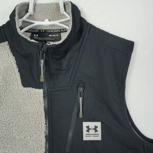 Under Armour UA Mission Boucle Fleece Vest Full‎ Zip Pockets Men's Size Medium